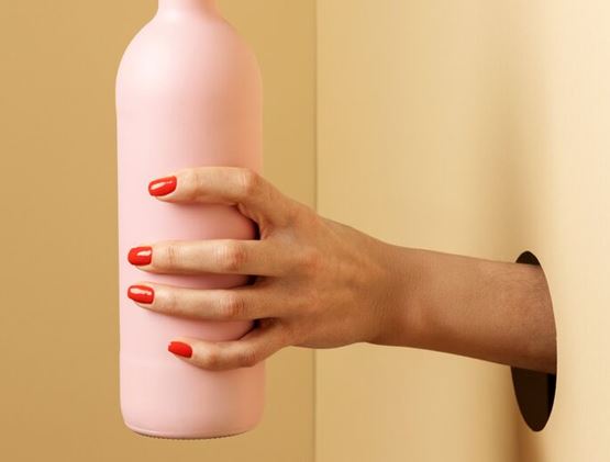 Pink bottle