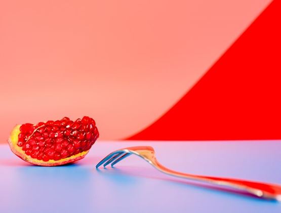 Pamplemousse et fourchette