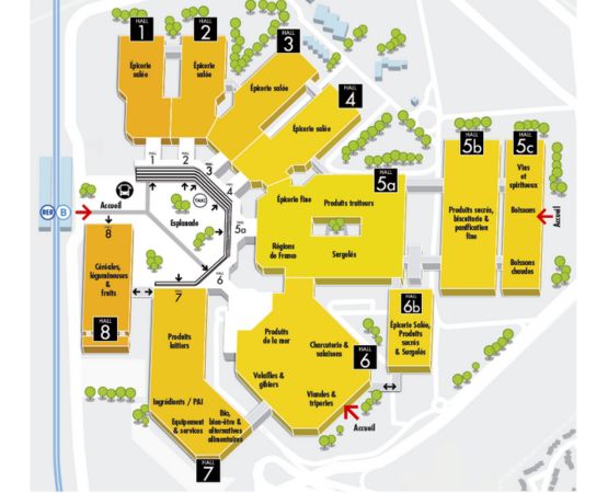 plan par secteurs SIAL Paris 2024