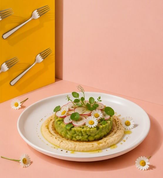 Plat végétal à l’avocat