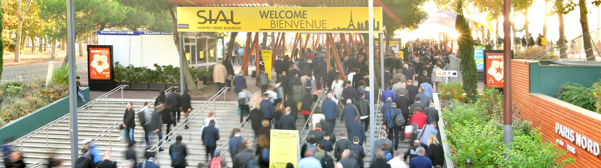 Crowded entrance to SIAL Paris