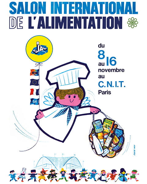 Affiche-Salon-International-de-lalimentation-1964