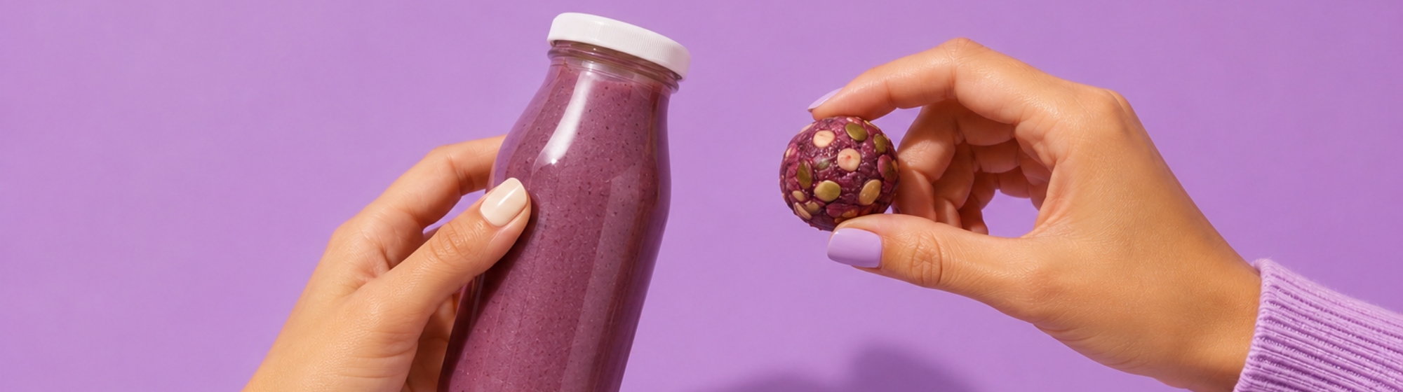 Blueberry smoothie healthy snack