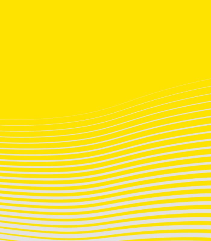 Yellow background with lighter yellow wavy lines, creating a subtle motion effect.