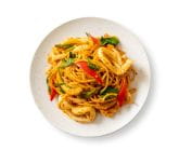 Pasta with shrimps