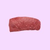 Raw beef cut on purple background