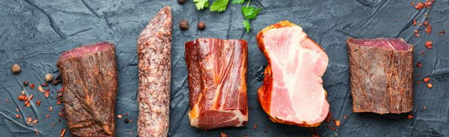 Selection of charcuterie
