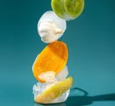 Des fruits et légumes dans la glace