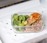 A ready meal in a freezer tray