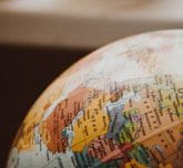 Half a globe of the world