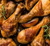 Cooked chicken wings