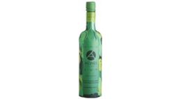 Paper bottle containing organic extra virgin olive oil from the Aeons brand.