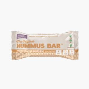 Hummus bar flavored with orange blossom, individually packaged.