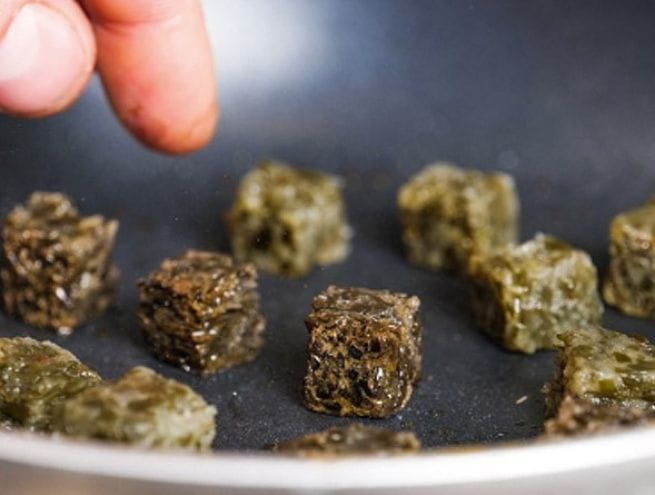 Cube d'algues pour cuisiner