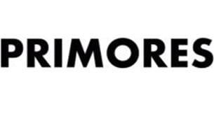 Primores logo in black uppercase letters.