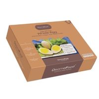 Box of plant-based egg substitute displayed on a white background.
