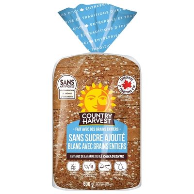 Pain sans sucre ajouté