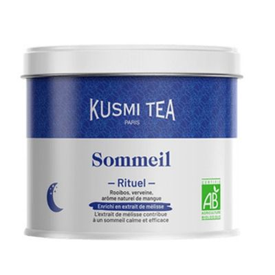 Organic Kusmi Tea Sommeil Ritual tea designed to support better sleep.
