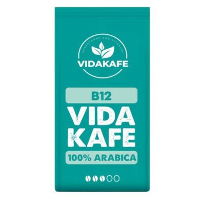 Arabica coffee pouch enriched with vitamin B12.