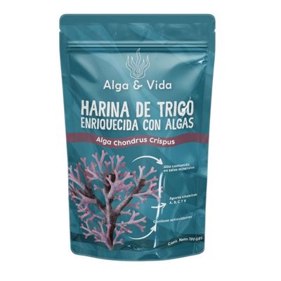 Sachet Alga & Vida de farine de trigo enrichie aux algues.