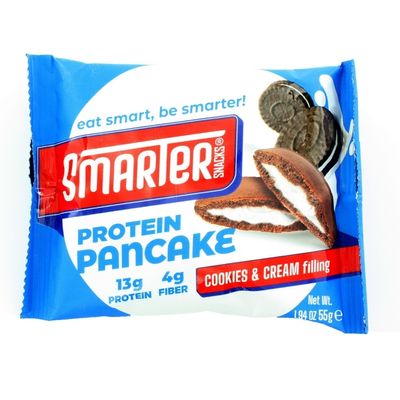 Snack Smarter Protein Pancake fourré cookies and cream, riche en protéines.