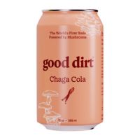 Chaga cola beverage can displayed on a white background