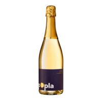 Sparkling grape beverage bottle displayed on a white background
