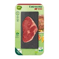 Entrecôte de viande boeuf bio