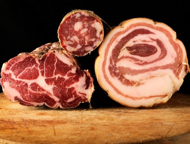 Copa and salami platter