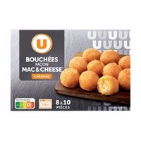 Crispy mac and cheese bites, frozen ready-to-cook product