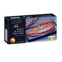 Frozen duck breast, raw product ready to cook
