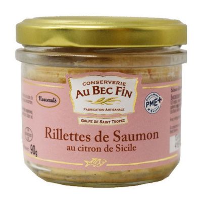Rillettes de saumon au citron de Sicile