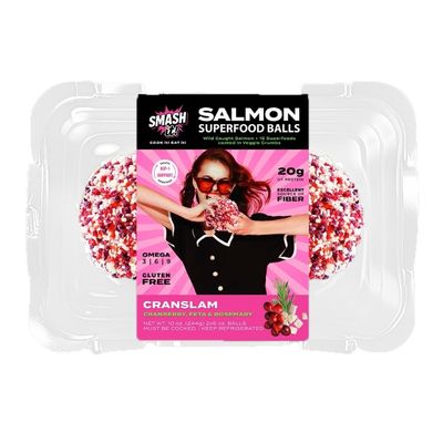 Boulettes de saumon superfood avec cranberries, graines de chia et oméga 3