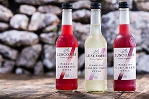 Launched in 2018, Sparkling fruit waters from the British Luscombe Drinks, sparkling Devon spring waters infused with organic fruit.