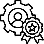 Expertise pictogram - symbol of professional expertise