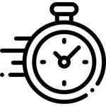 Clock pictogram - symbol of time management
